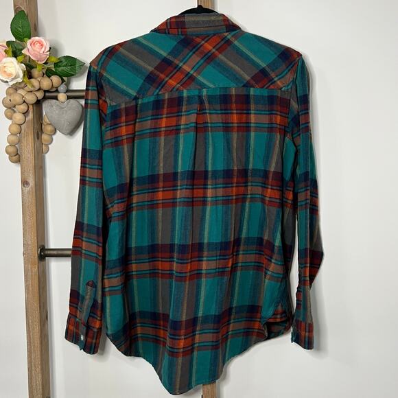 Wrangler Retro Plaid Button Up Long Sleeve Shirt Size Small - Picture 5 of 7